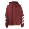 Diag-Sleeve Cotton Hoodie