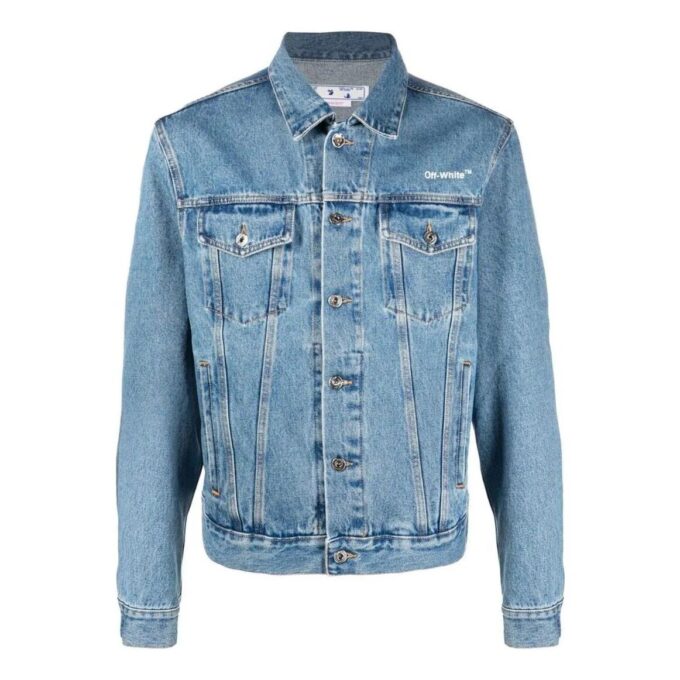 Diag-Stripe Denim Jacket