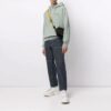 Diag Stripe Logo Printing Loose Fit Green