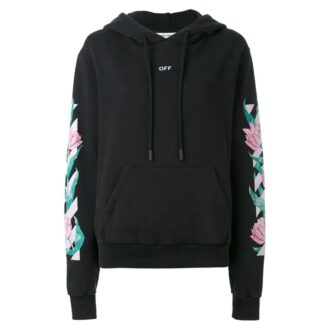 Diag Tulips Over Hoodie