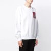 Diag Unf Inished Cotton Mens Loose Sweater
