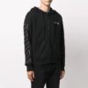 Diag Zipper Hooded Jacket Black