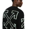 Diagonal Arrow Fuzzy Crewneck Sweater Diagonal Arrow Fuzzy Crewneck Sweater