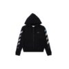 diagonal arrow print zipped cotton