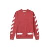 Diagonal Arrows Sweatshirt In Red.
