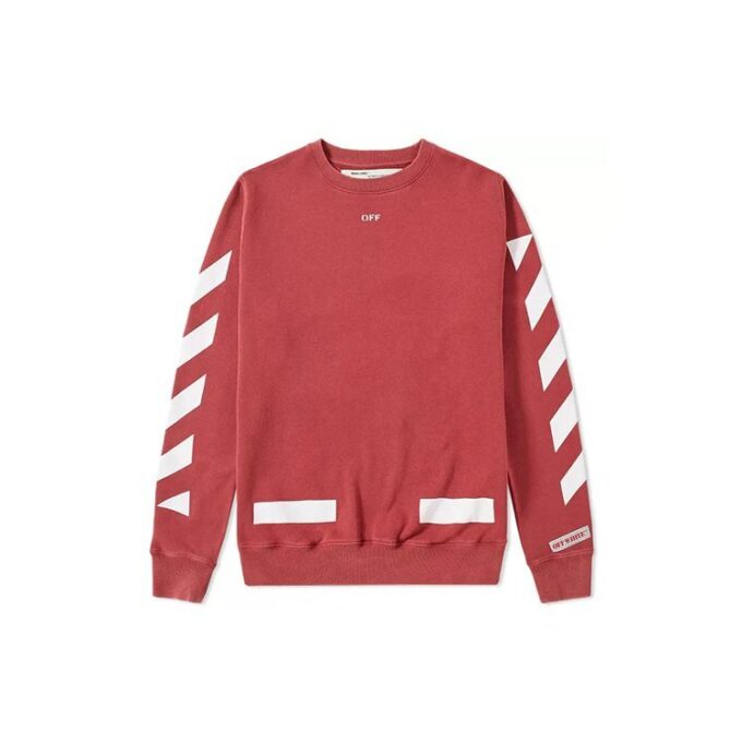 Diagonal Arrows Sweatshirt In Red.