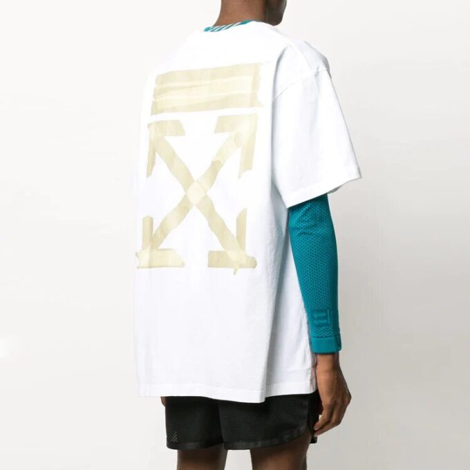 Diagonal Arrows Tape Short Sleeve