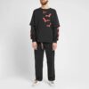 Diagonal Bats Double Sleeve For Men Black