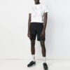 Diagonal Eagle Printing Short Sleeve White