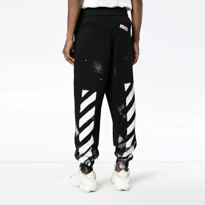 Diagonal Galaxy Brushed Sweatpants