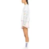 Diagonal Glowing Flower Long-Sleeved T-shirt
