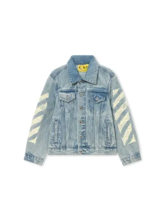 Diagonal Sketch Denim Jacket