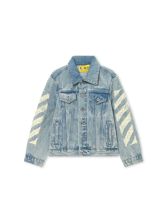 Diagonal Sketch Denim Jacket Diagonal Sketch Denim Jacket