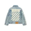 Diagonal Sketch Denim Jacket Diagonal Sketch Denim Jacket