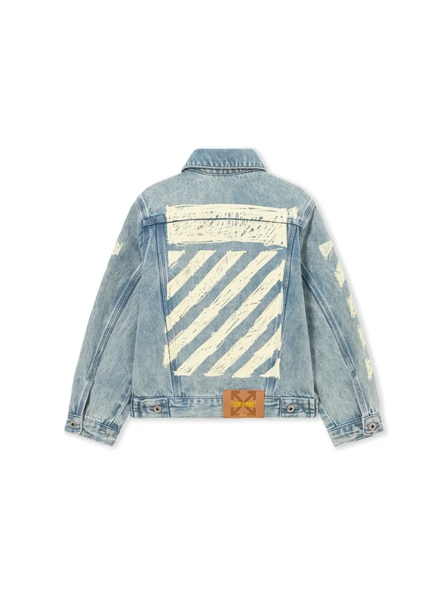 Diagonal Sketch Denim Jacket Diagonal Sketch Denim Jacket