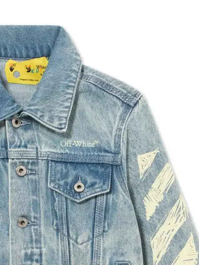 Diagonal Sketch Denim Jacket Diagonal Sketch Denim Jacket