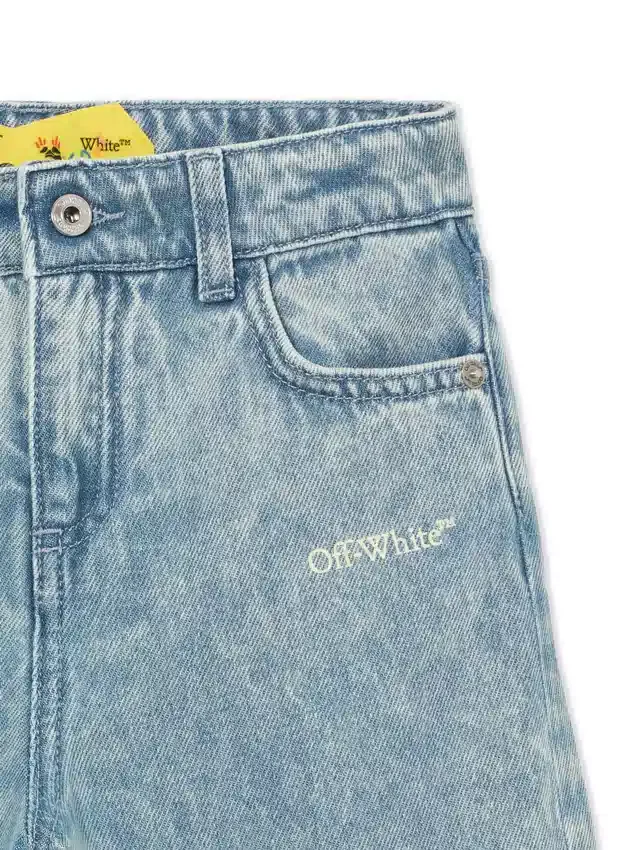 Diagonal Sketch Denim Pants Diagonal Sketch Denim Pants