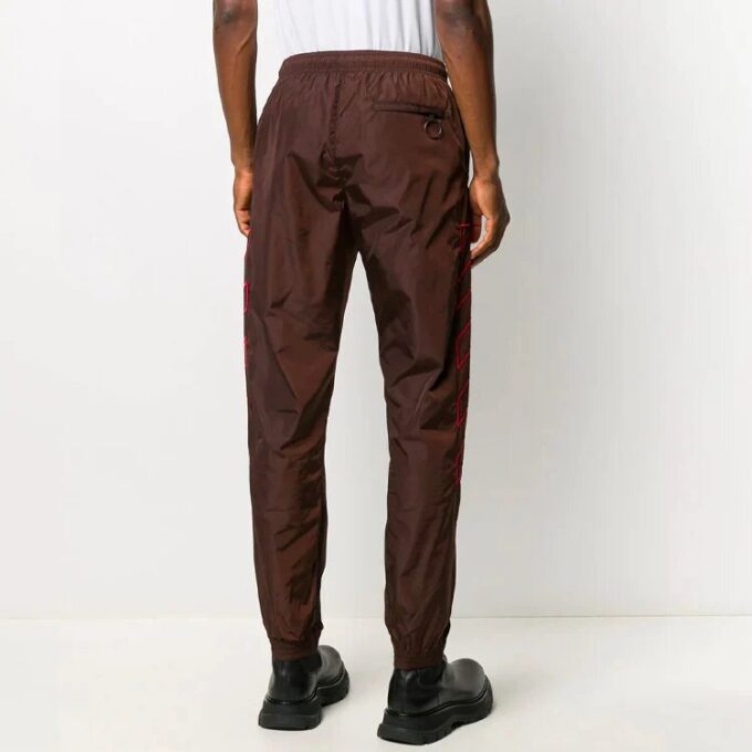 Diagonals Embroidery Mens Sweatpants