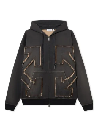 Distress Arr Skate Zip Hoodie