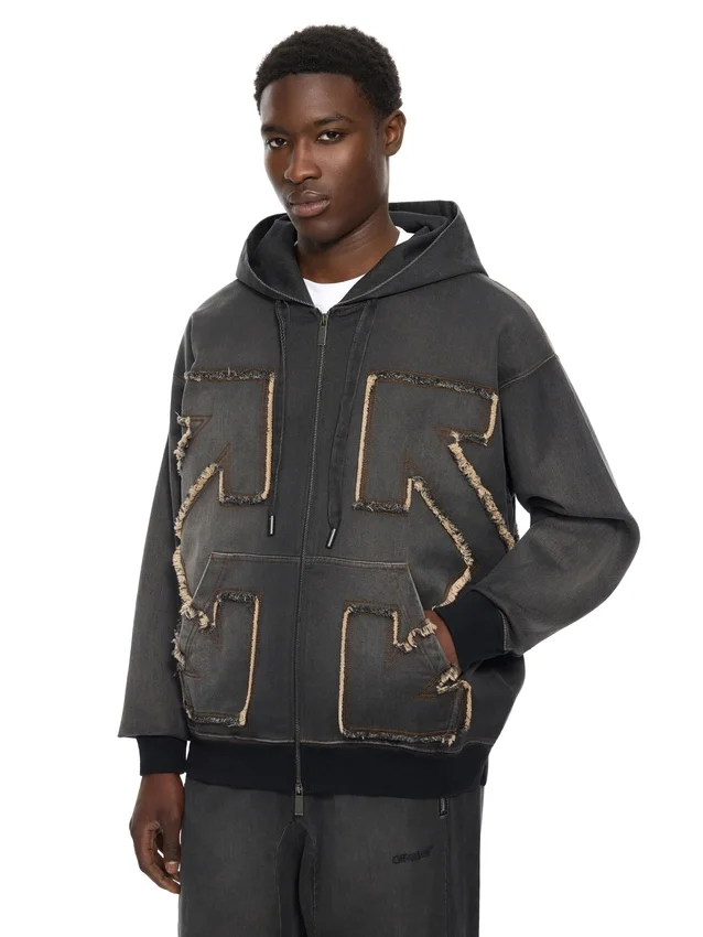 Distress Arr Skate Zip Hoodie Distress Arr Skate Zip Hoodie