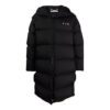 Down-feather Mid-length Coat “Black”