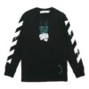 Dripping Arrows Logo Arrow Printing Long Sleeves Black