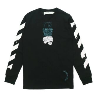 Dripping Arrows Logo Arrow Printing Long Sleeves Black