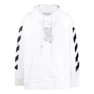 Dripping Arrows Print Hooded Sweatshirt