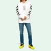 Dripping Arrows Print Hooded Sweatshirt