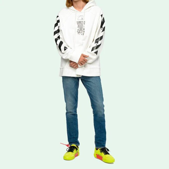 Dripping Arrows Print Hooded Sweatshirt