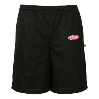 Elastic Waistband Logo Printing Shorts Version Black