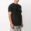 Embroidered Earth Printing Short Sleeve Black