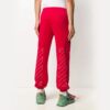 Embroidered Logo Bundle Feet Sports Pants Red