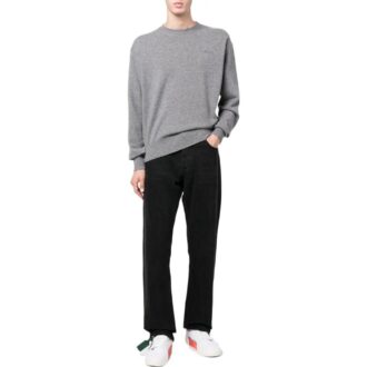 Embroidered Logo Crew Neck Jumper