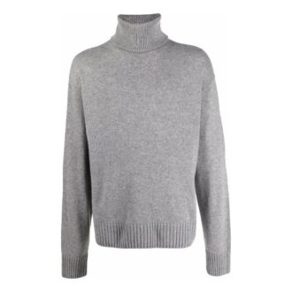 Embroidered-Logo Roll Neck Jumper