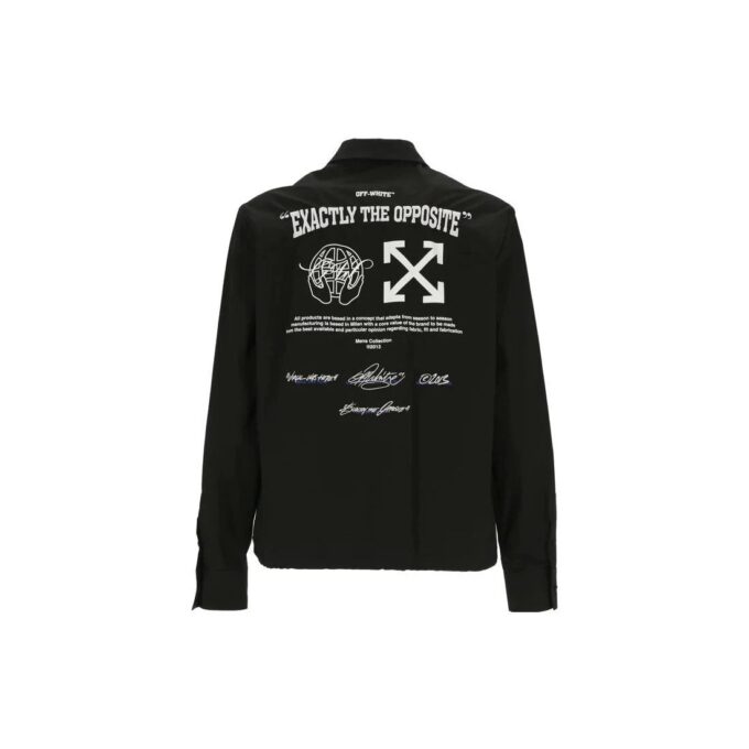 Exact Opp Zip Hybrid Shirt Jacket “Black”