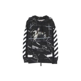 Fashion Printing Pullover Men Black
