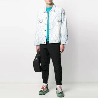 Fence Classic Denim Jacket Loose Fit Light Blue