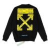 Fire Tape Graphic Pullover Black/Yellow