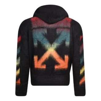 Fleece Zipper Hooded Jacket Black