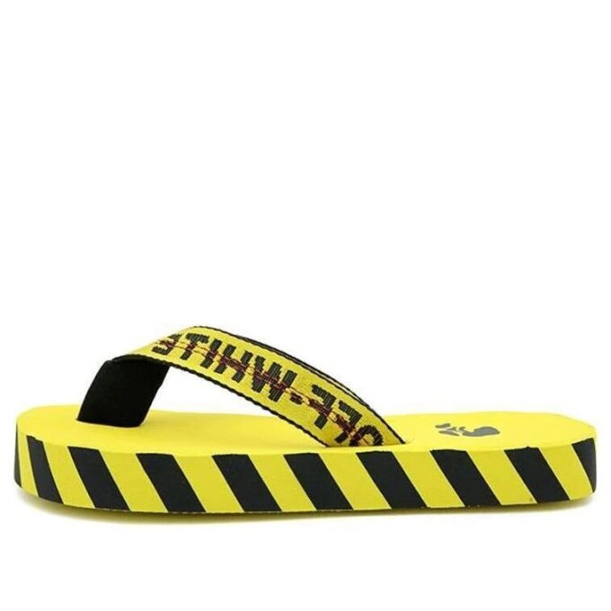 Flip Flops “Graphic Print – Yellow”