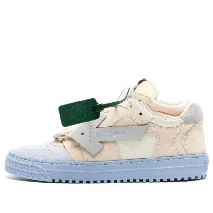 Floating Arrow Low-Top Sneakers “Beige Blue”