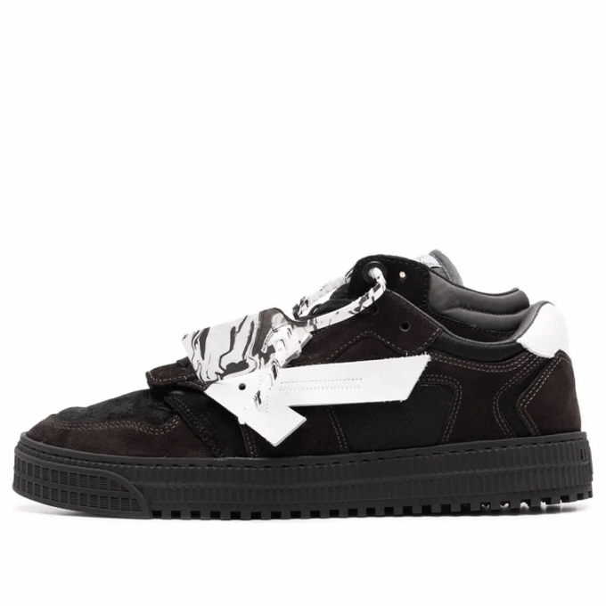 Floating Arrow Low-Top Sneakers “Black White”