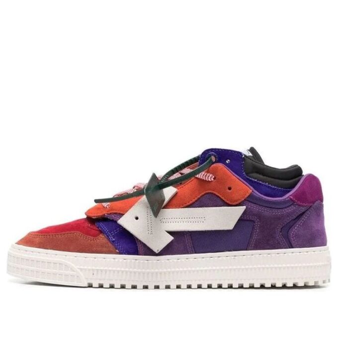Floating Arrow Low-Top Sneakers “Purple Orange White”