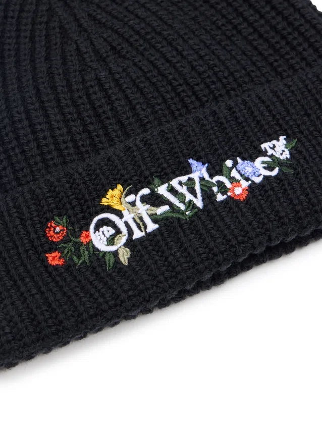 Floral Embroidered Beanie Floral Embroidered Beanie