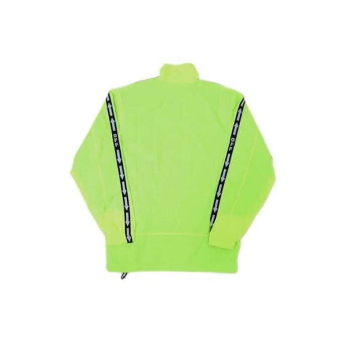 Fluo Yellow Track Sports Jacket Fluorescence