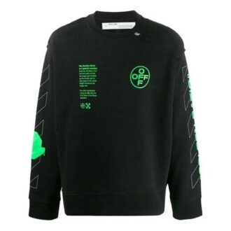 Fluorescence Arrows Sketch Mens Logo Sweater