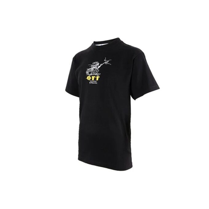 Freewizard Pattern Short Sleeve Loose Fit Black