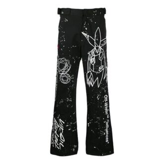 Futura Crossover Printing Casual Pants Black