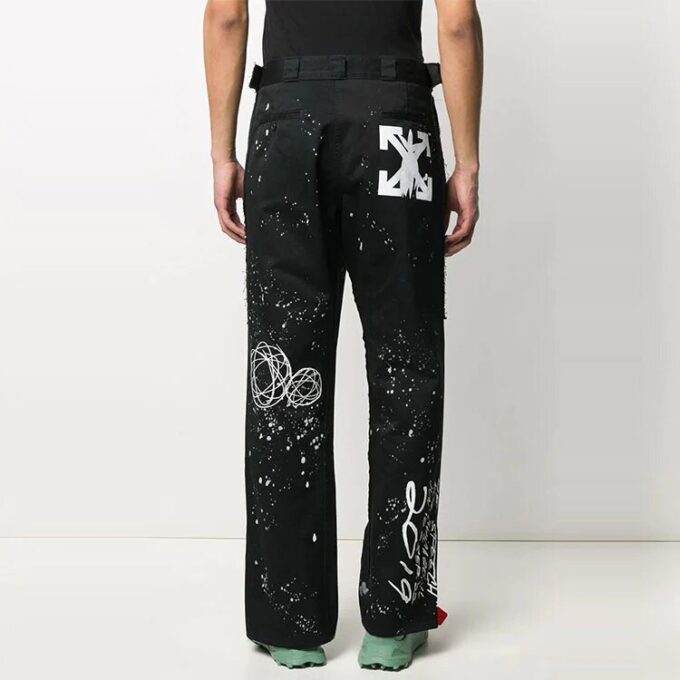 Futura Crossover Printing Casual Pants Black